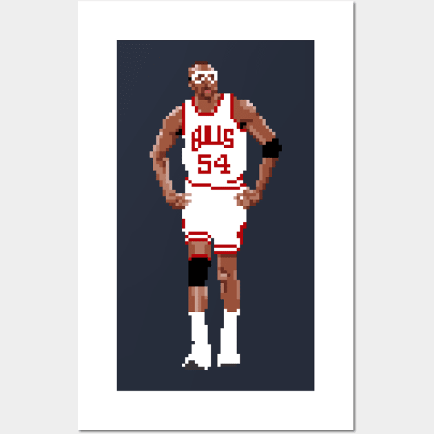 Horace Grant Pixel Walk Wall Art by qiangdade